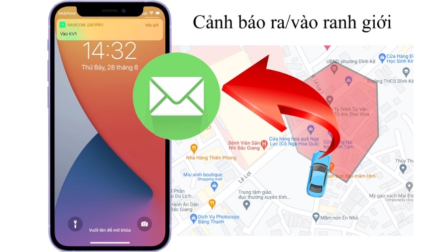 Cảnh báo quản lý phương tiện Navicom J247 Pro